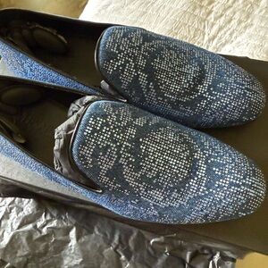 Versace Denim Stone Slippers